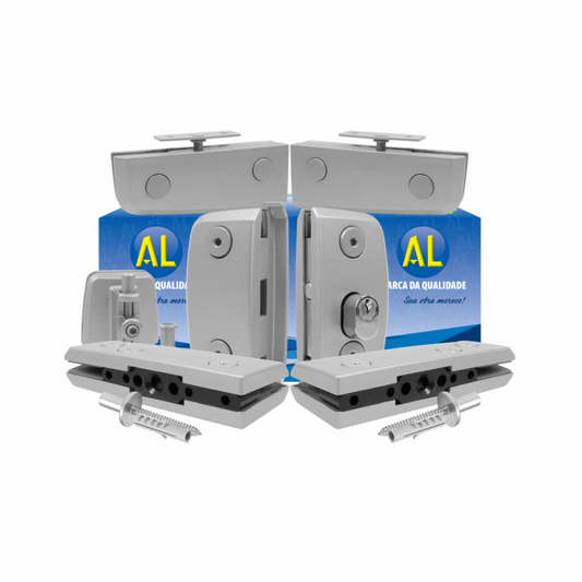Kit 08 - Porta Dupla Pivotante - AL